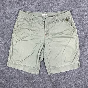 Dockers Shorts Mens 36 Green Chino Flat Front Casual Summer Cotton Blend Stretch